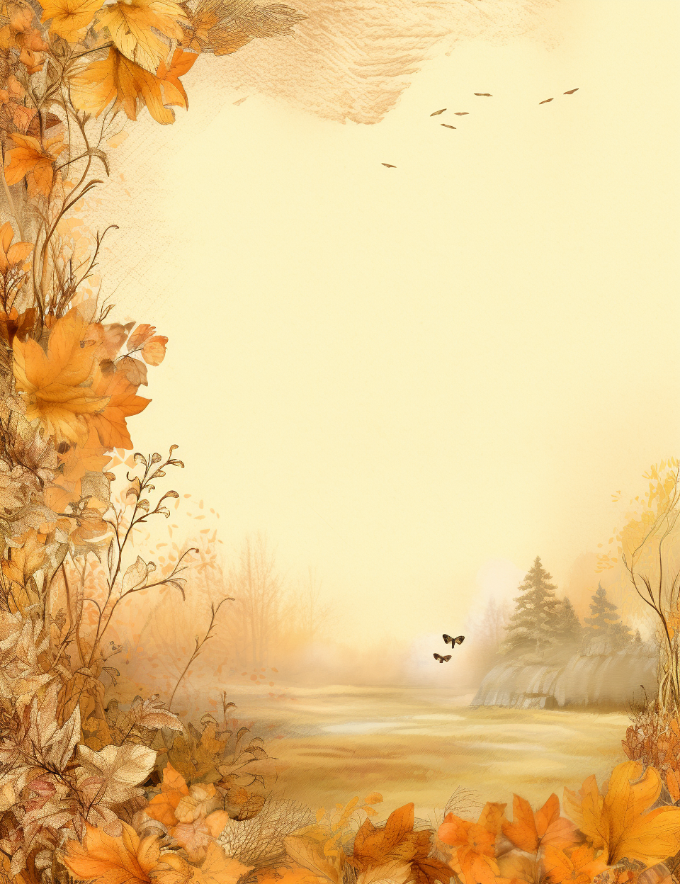 Gorgeous autumn journal digital art