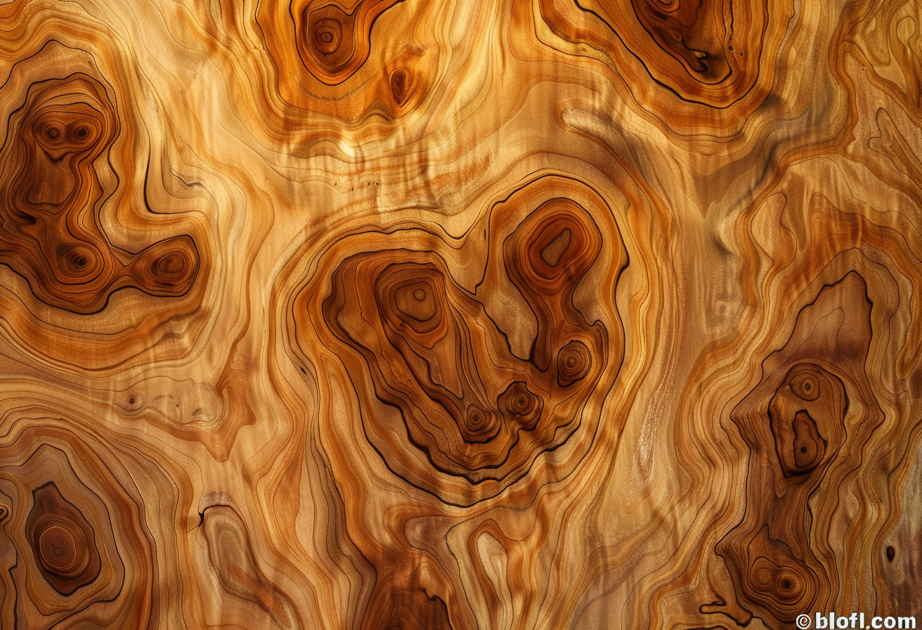 Beautiful Burl Wood Texture Seamless