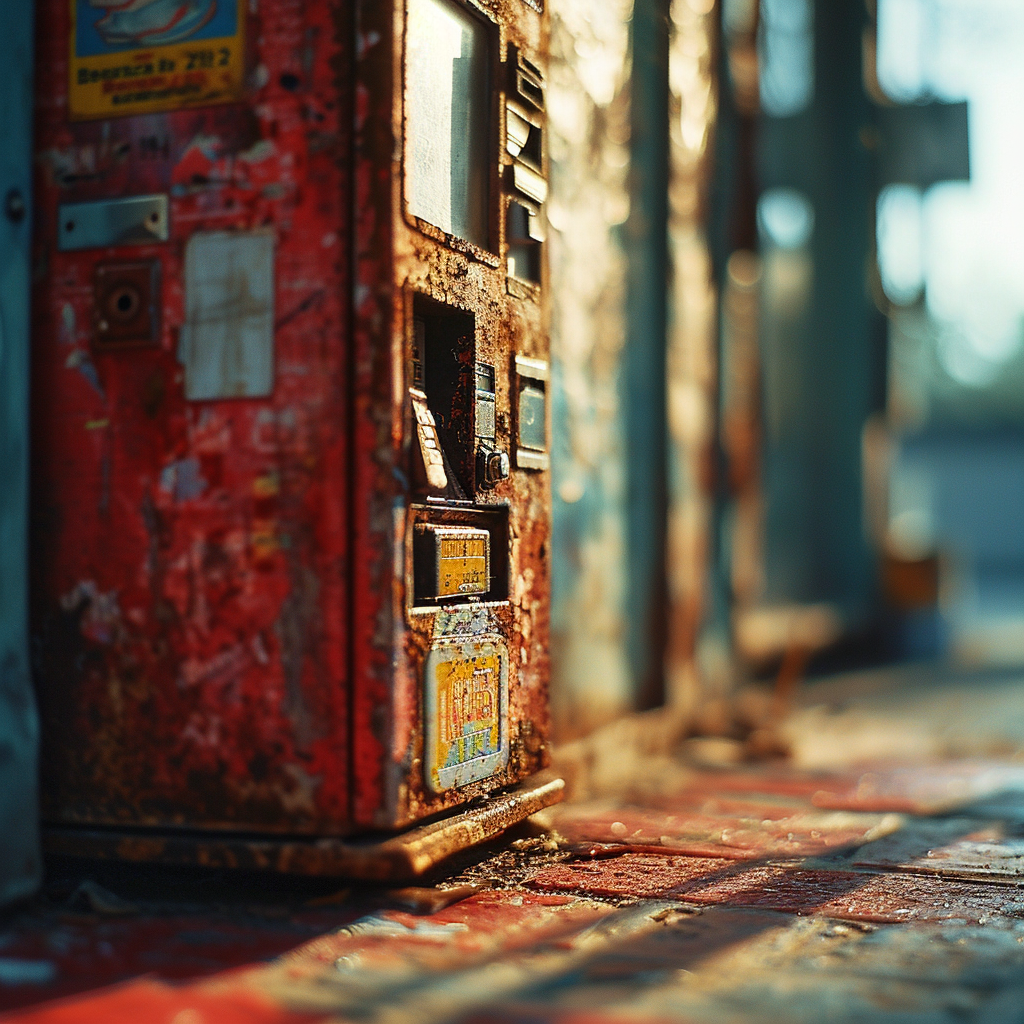 Miniature cigarette vending machine by Wes Anderson