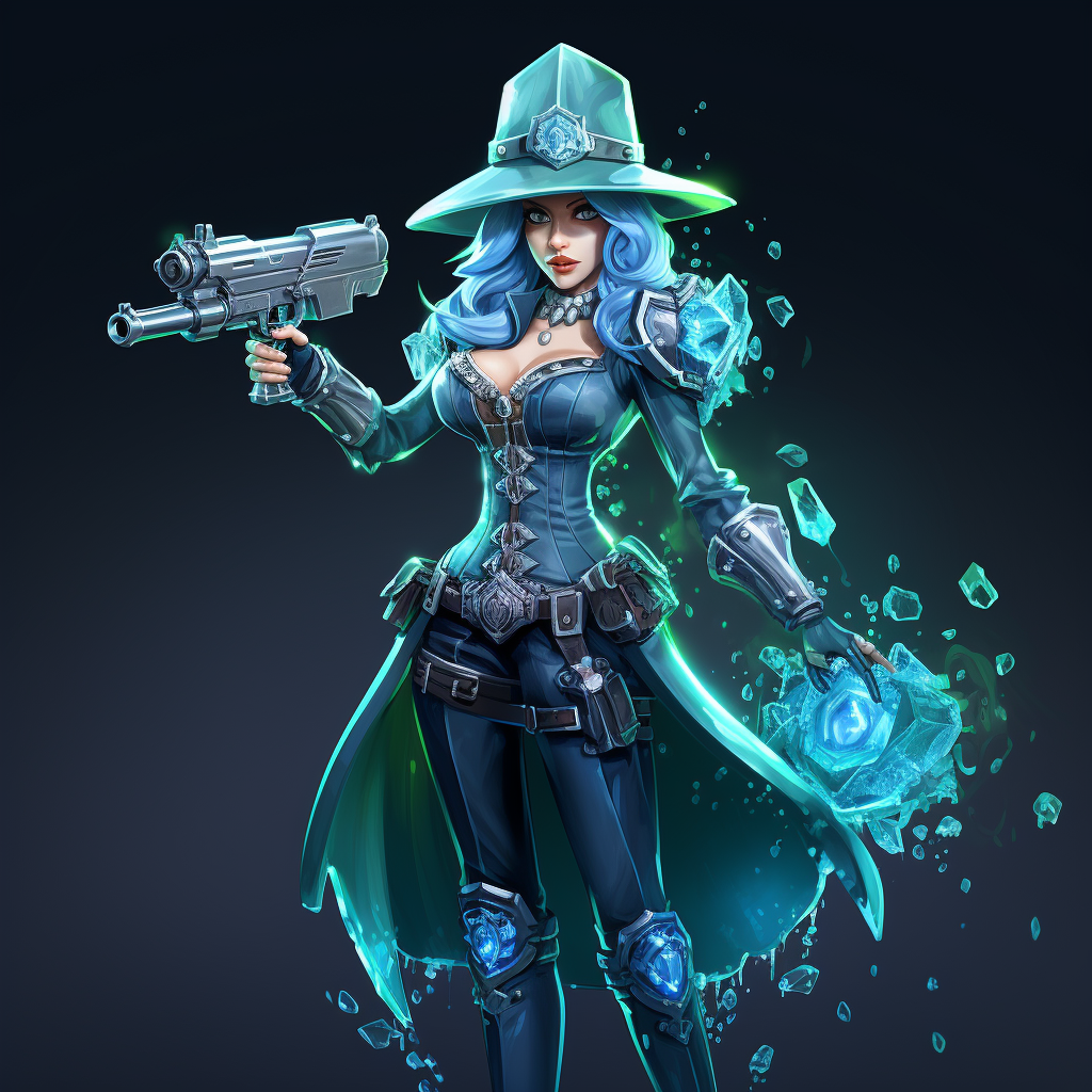 Ice queen sheriff with big guns