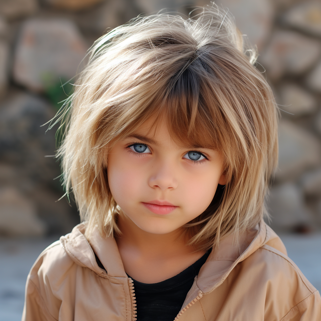 Cute girl with green eyes and blondie hair