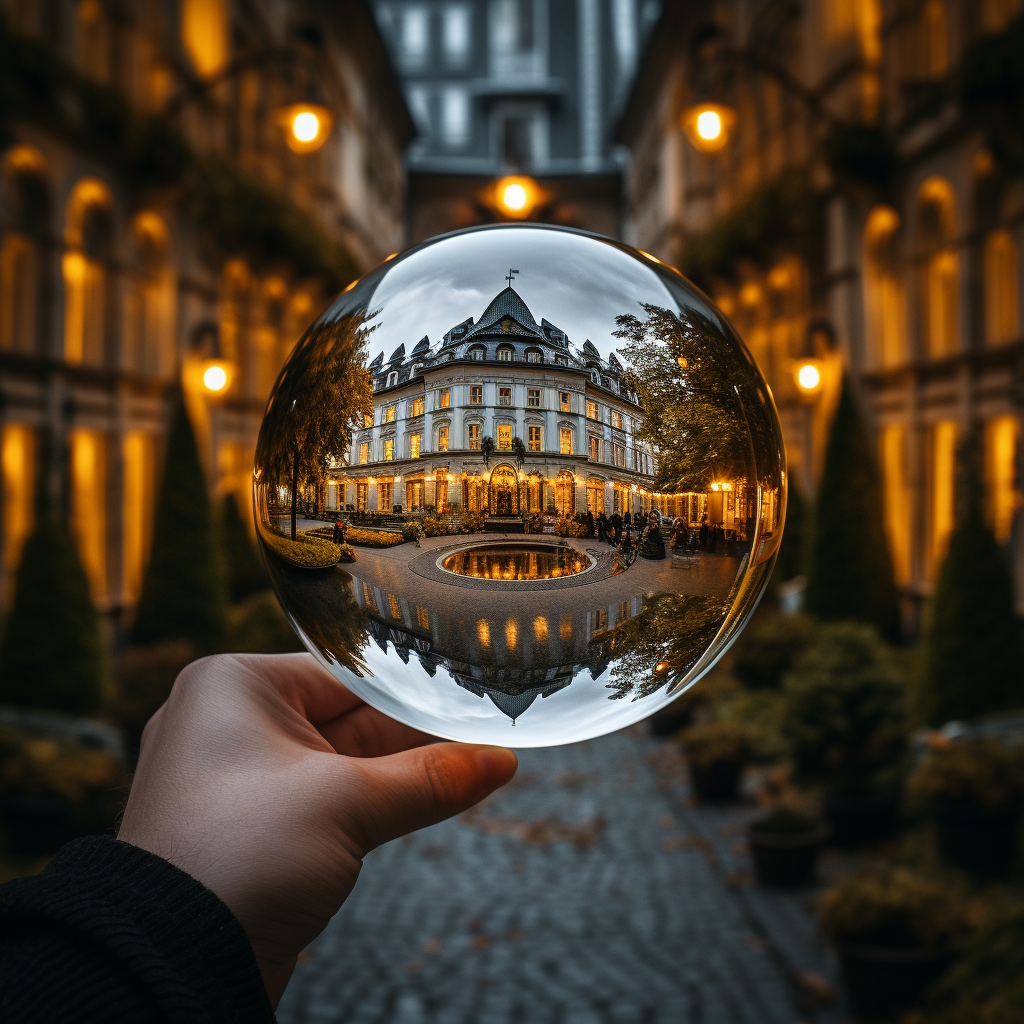 Stunning hotel captured through handheld lens