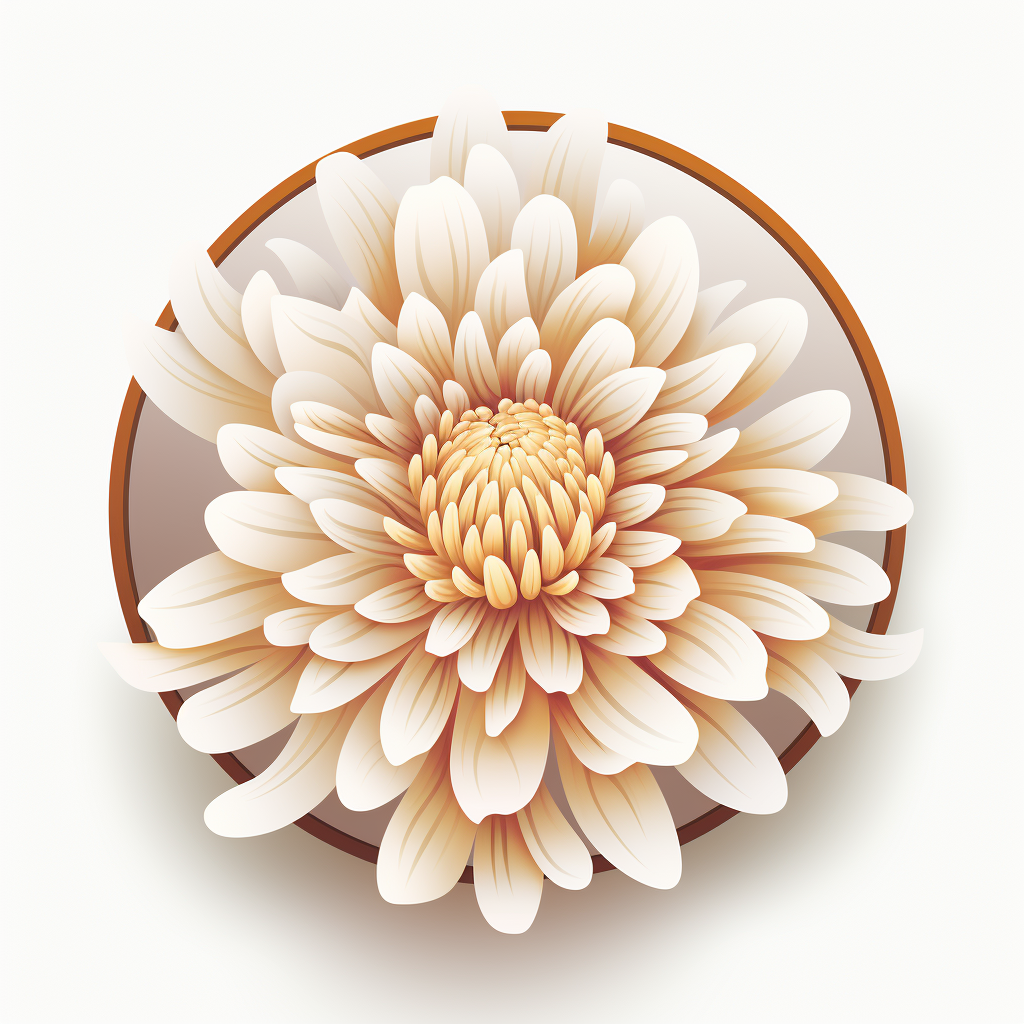 Beautiful chrysanthemum art print