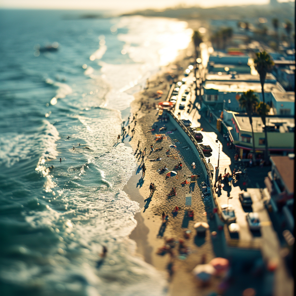 Gorgeous Overhead Shot of Muscle Beach