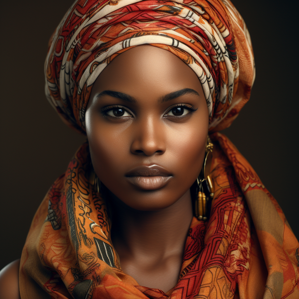 Closeup of Beautiful Senegal Woman