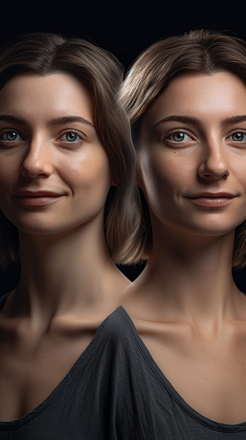 Twin Woman Portrait Photography