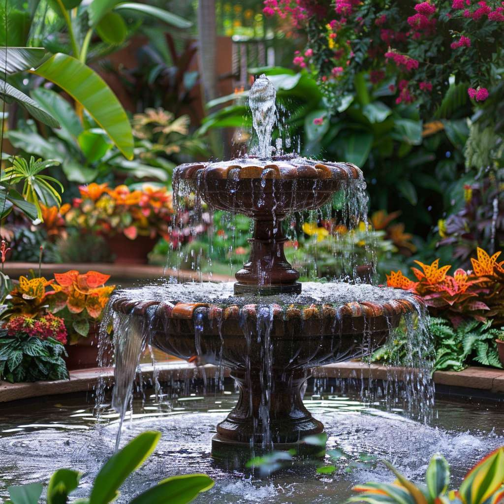 beautiful water fountain picture