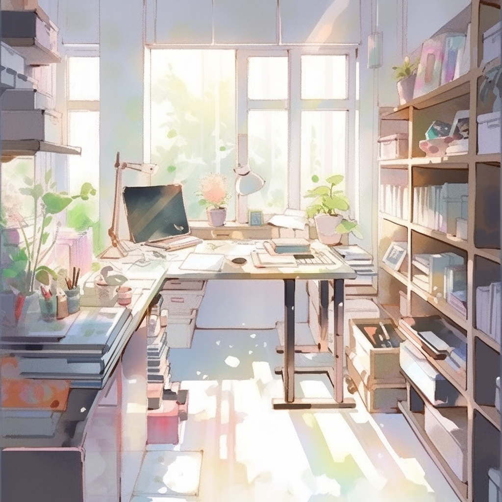 Simple Watercolor Room Design