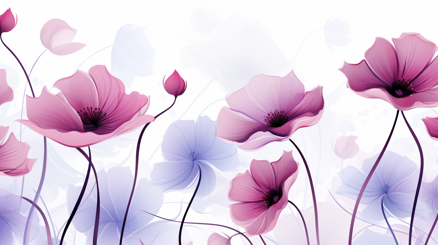 Soft Pastel Flowers Pattern