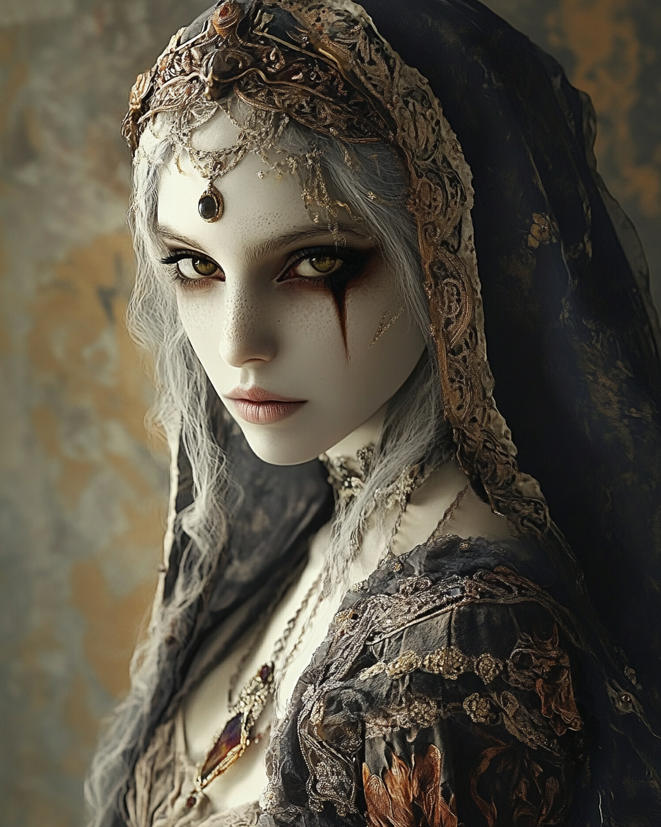 Elegant Fantasy Art Portrait Woman