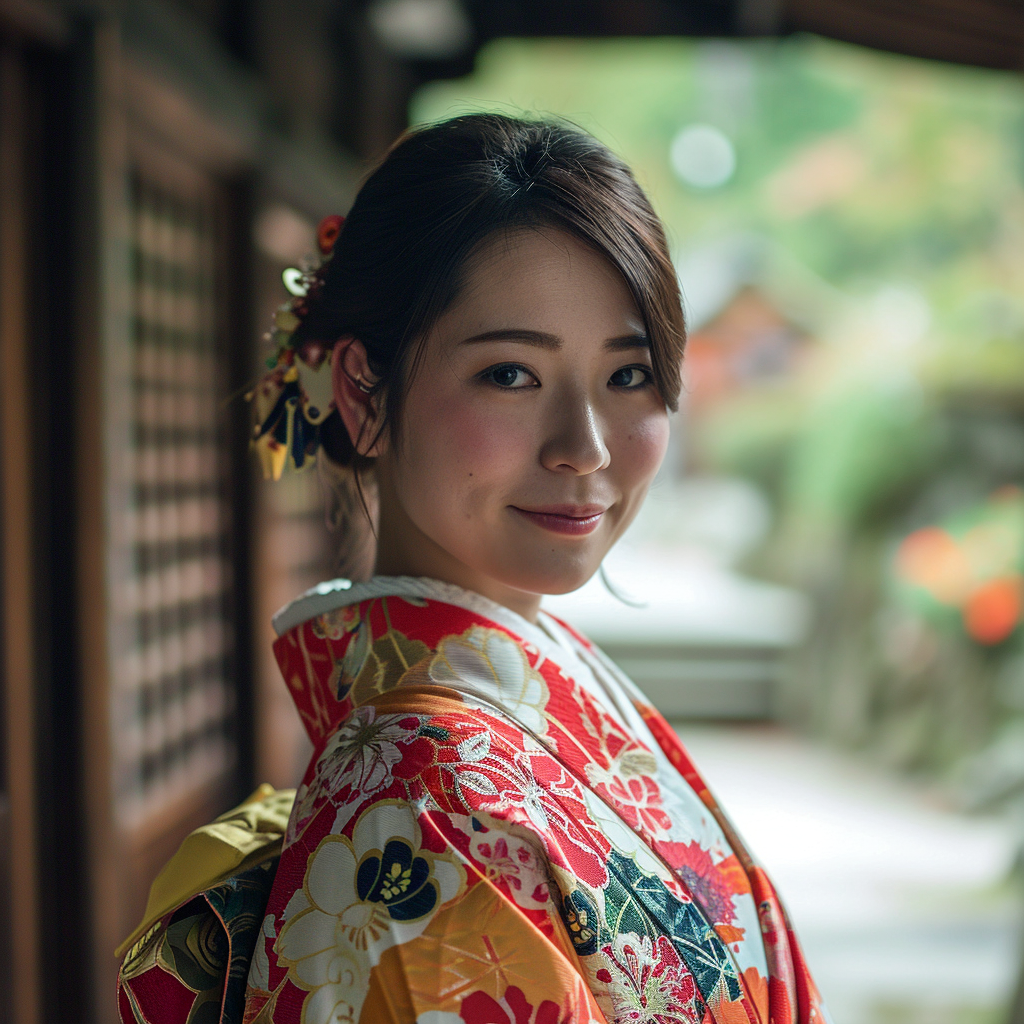 Beautiful woman sightseeing at Nikko Toshogu Shrine