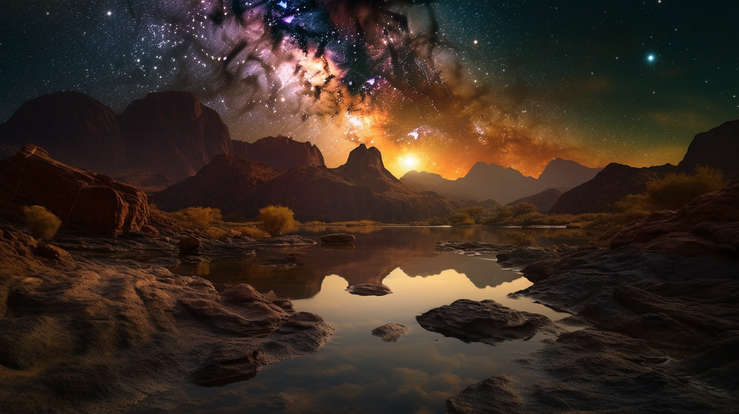 Beautiful Universe Landscape Photo