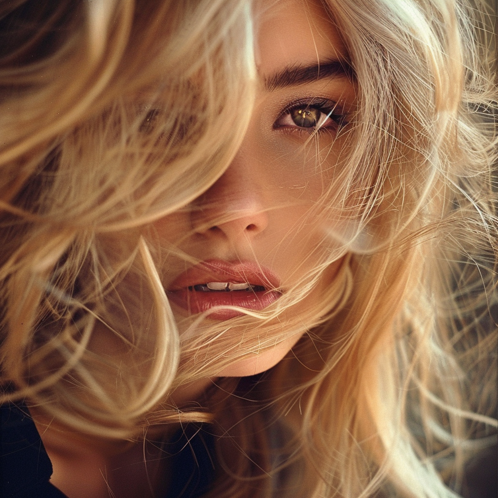 Attractive Blonde Woman Portrait