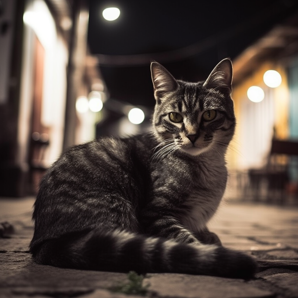 Cat drinking whiskey with style.