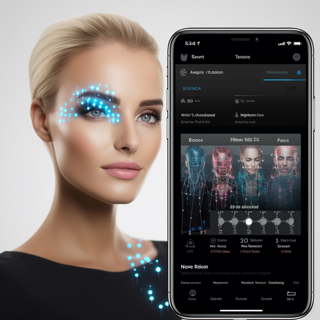 AI chatbot assisting with makeup techniques