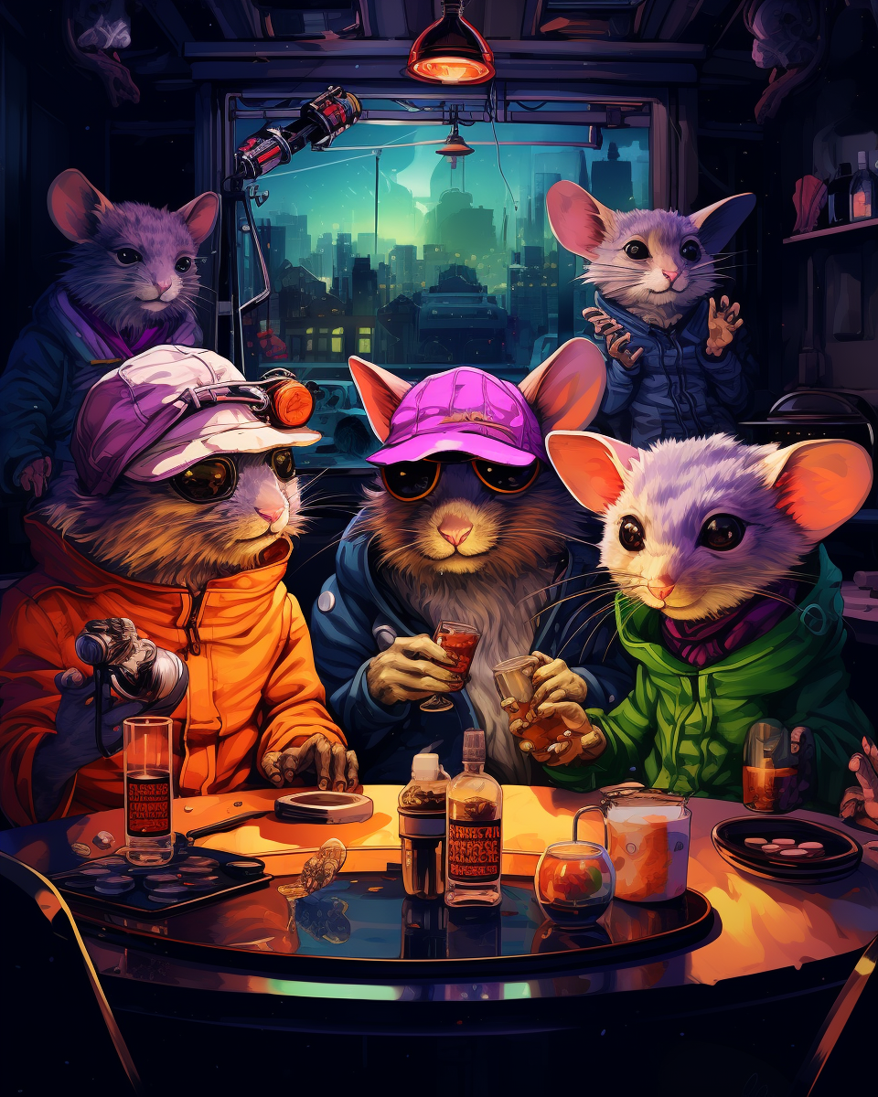 Mice playing tabletop games