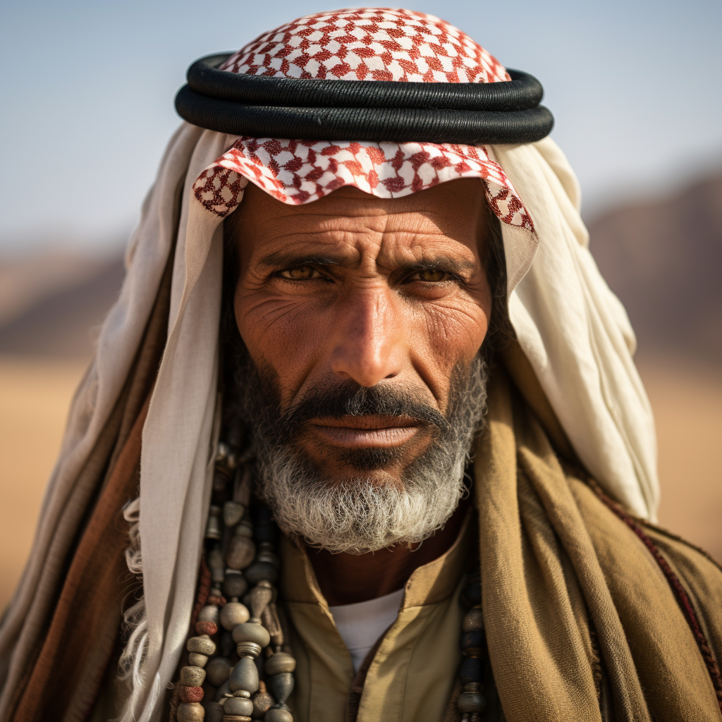 Bedouin Sadu traditional clothing photo