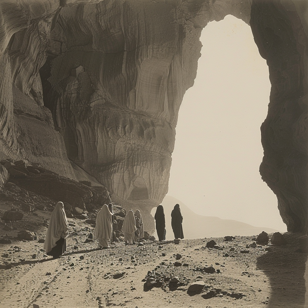 Bedouins in 18th century desert