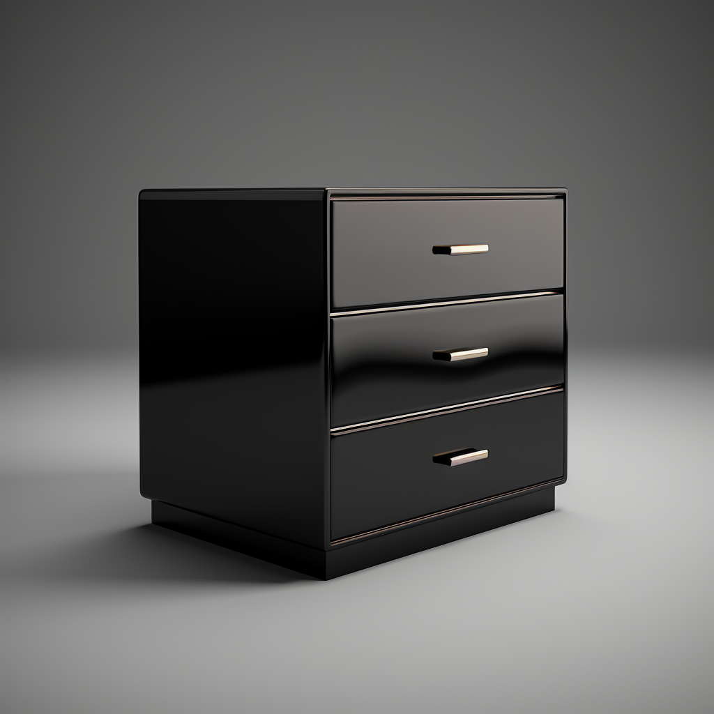 Black Ebony Wood Pedestal Furniture