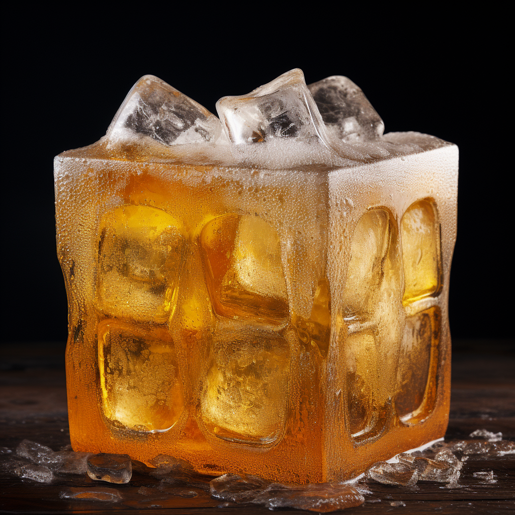 High-res ice cube beer cooler