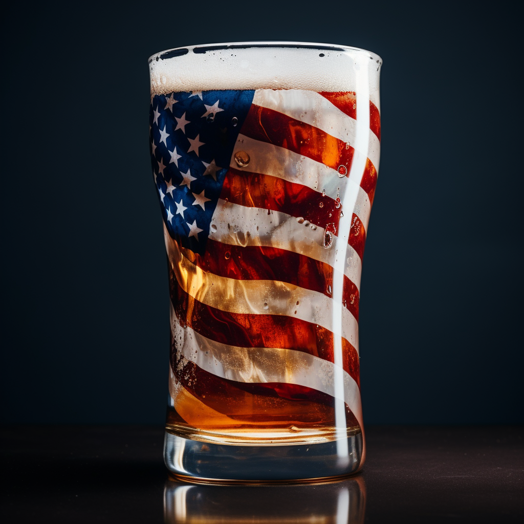 Beer glass flag photo