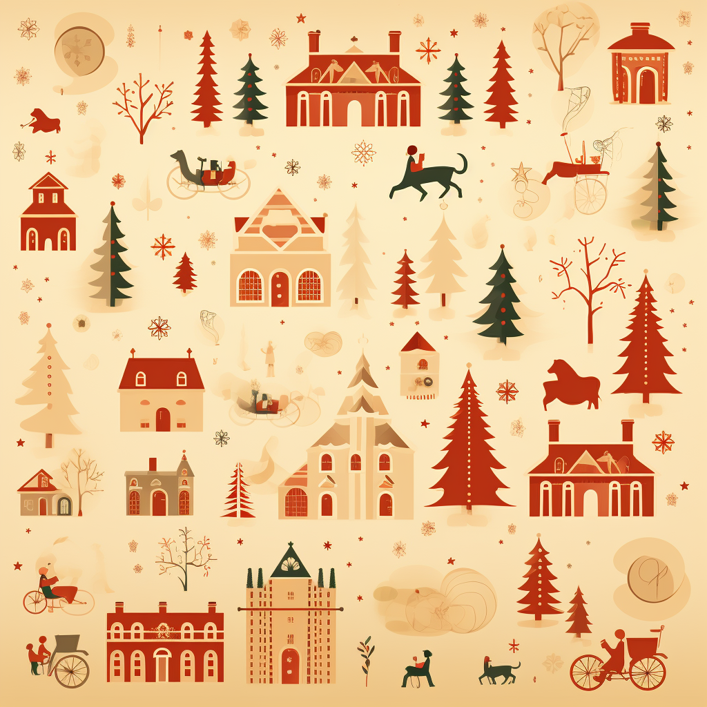 Christmas fair poster background in beige