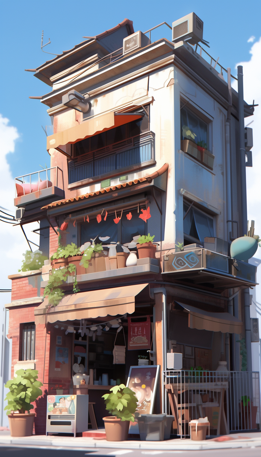 Traditional Beijing Hutong Rooftop Scene