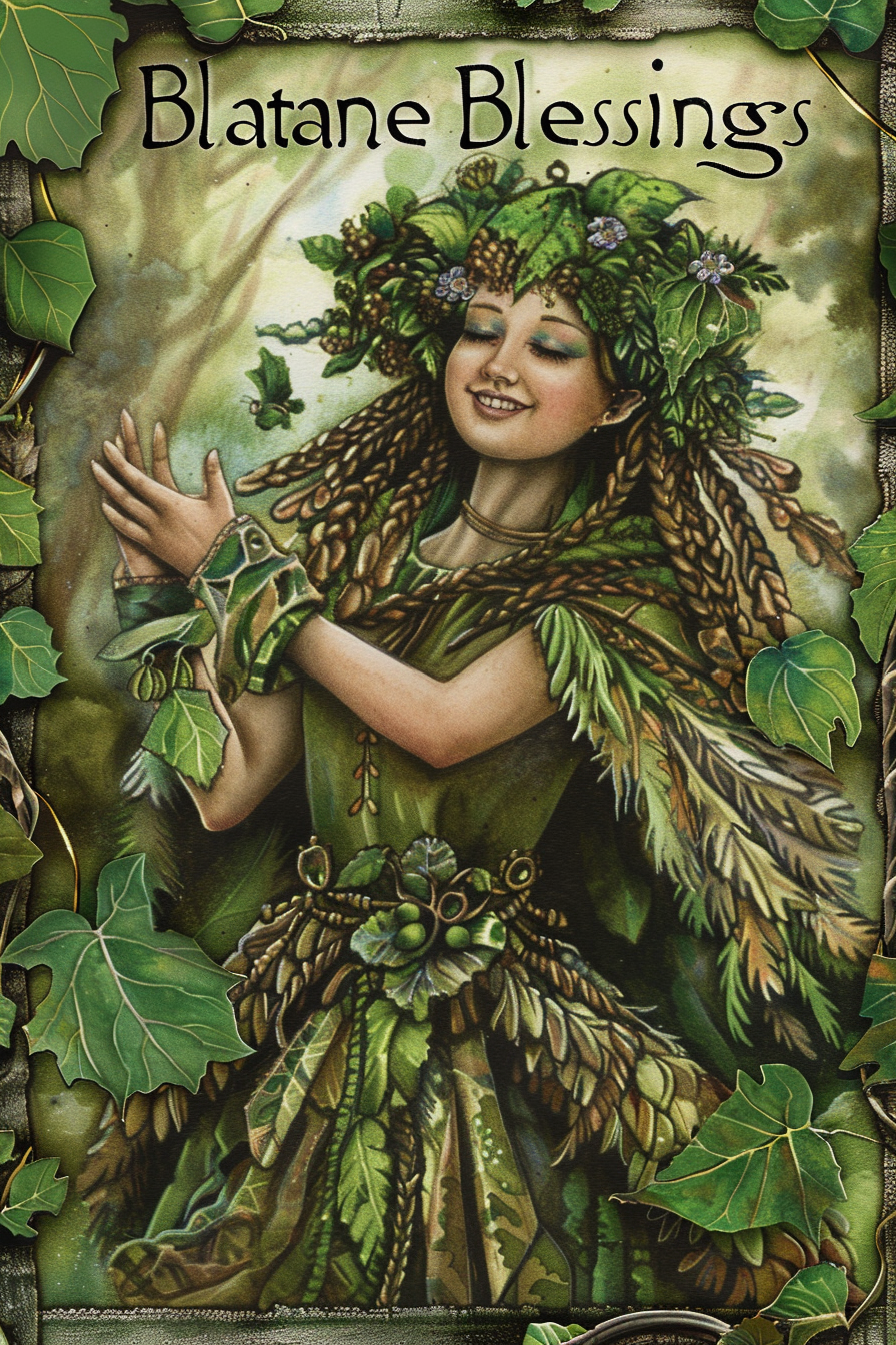 Beltane Blessings Greeting Cards Design