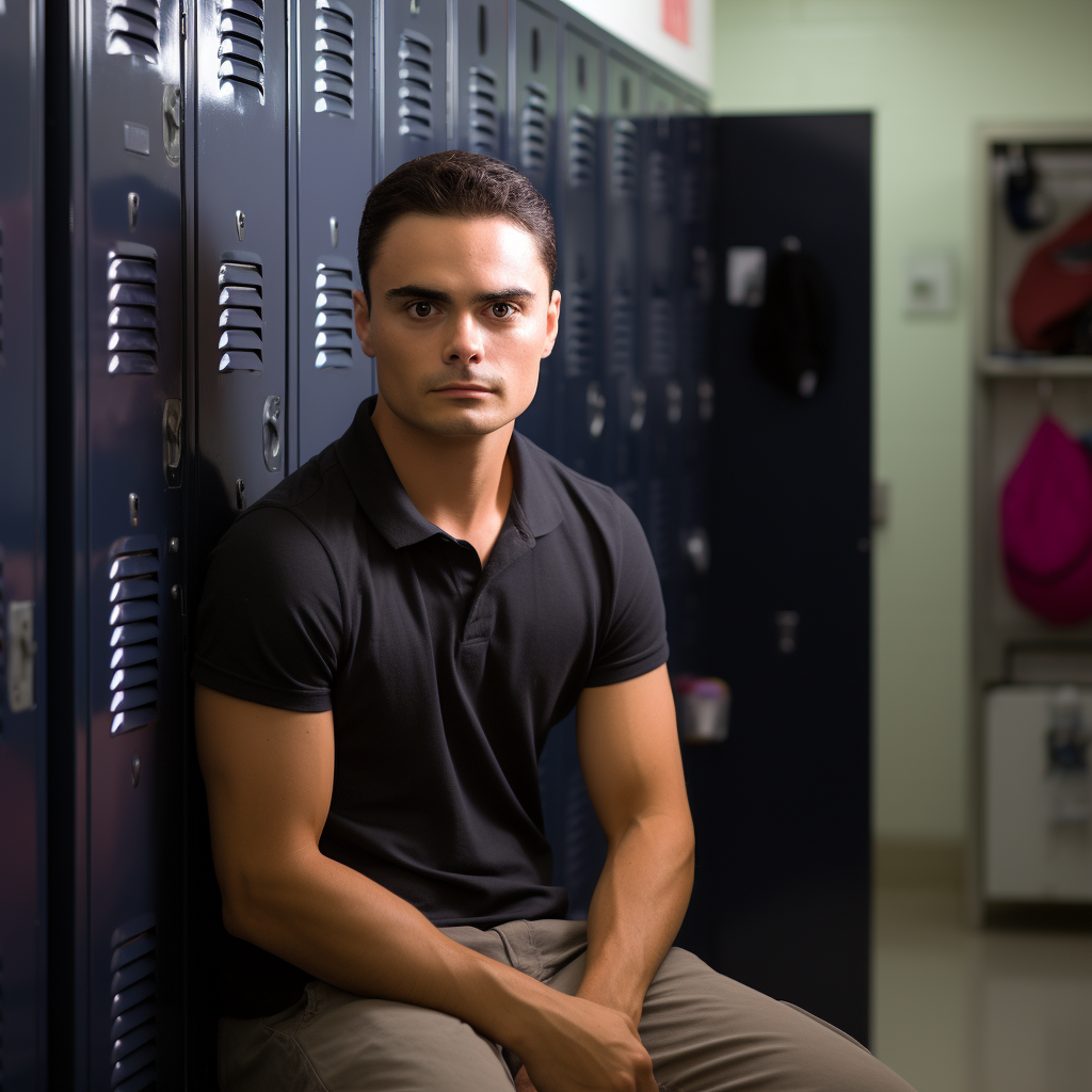 Ben Shapiro in High School Locker