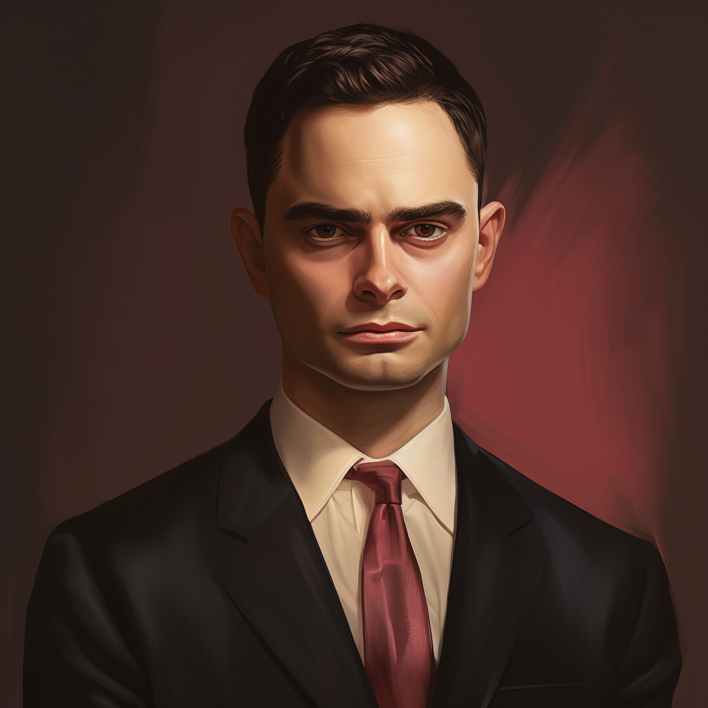 Ben Shapiro depicted as a woman