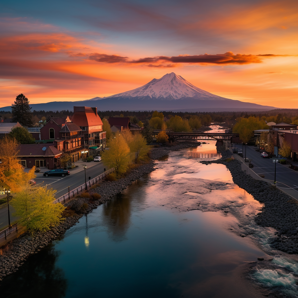 Scenic view of Bend, Oregon