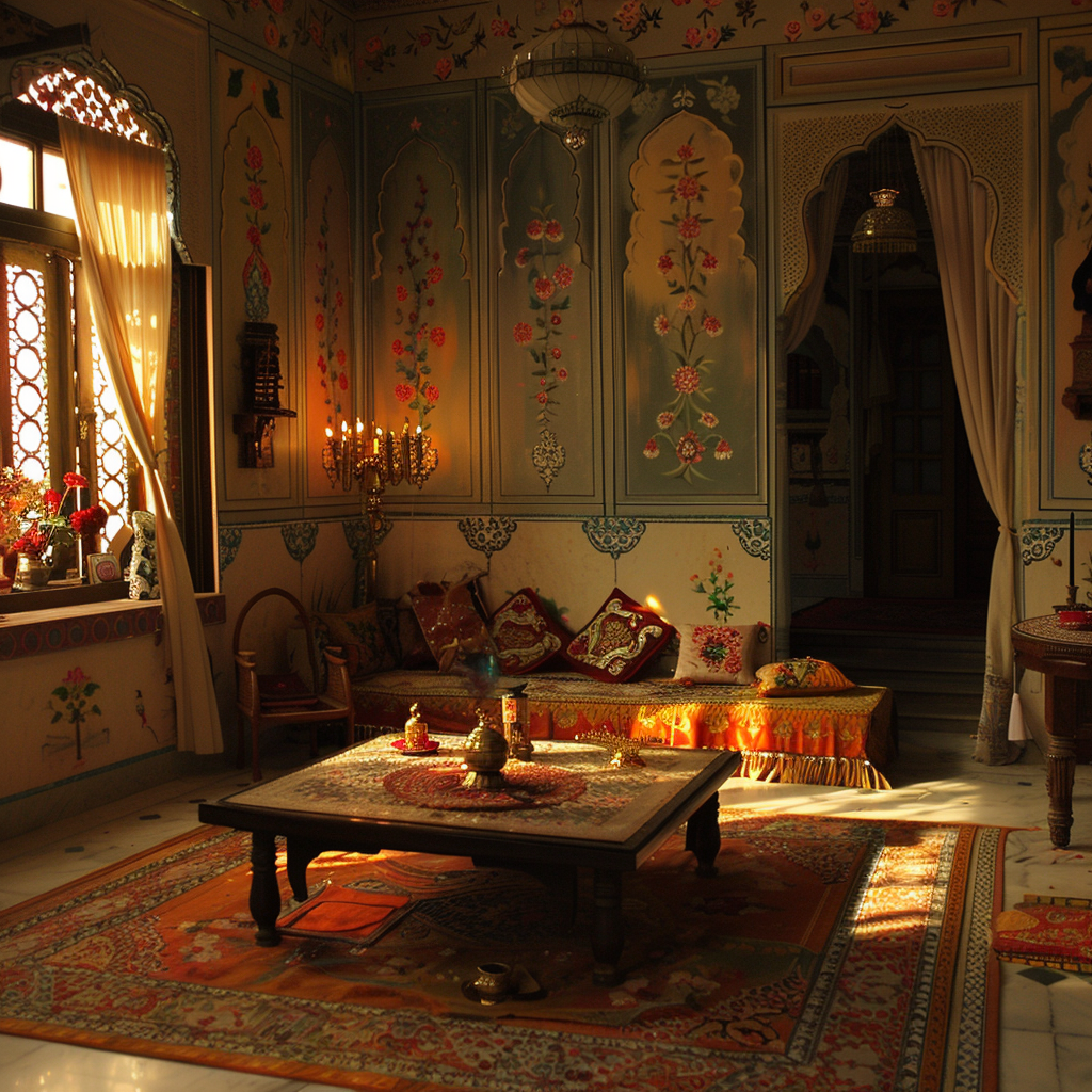 Bengali room design Devdas style