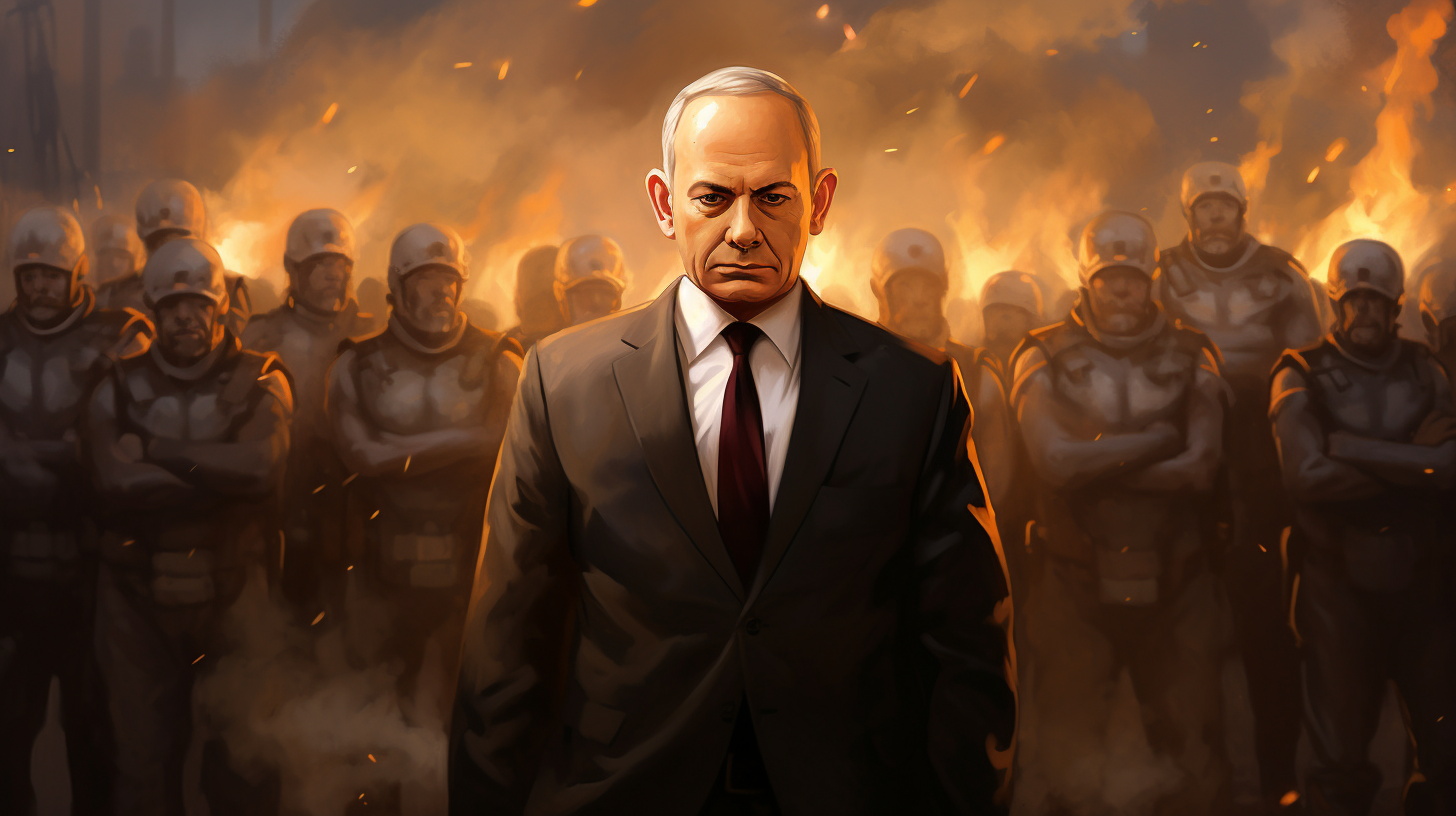 Benjamin Netanyahu faces dangerous crowd during war