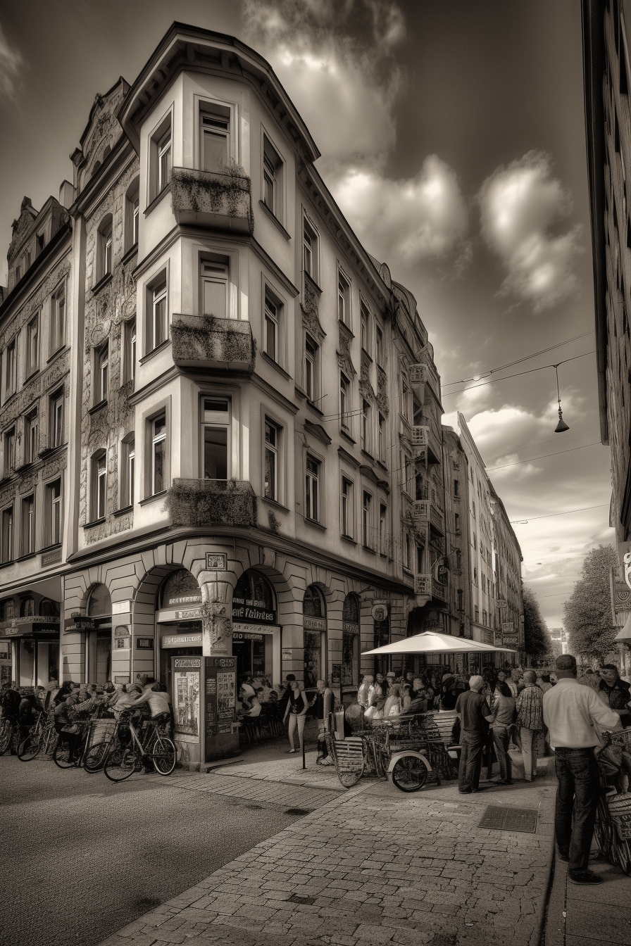 Urban Berlin Street Scene Photo