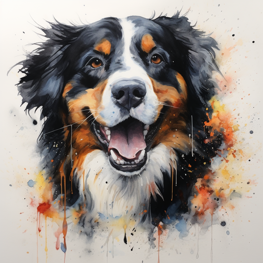 Adorable Bernese Mountain Dog Picture