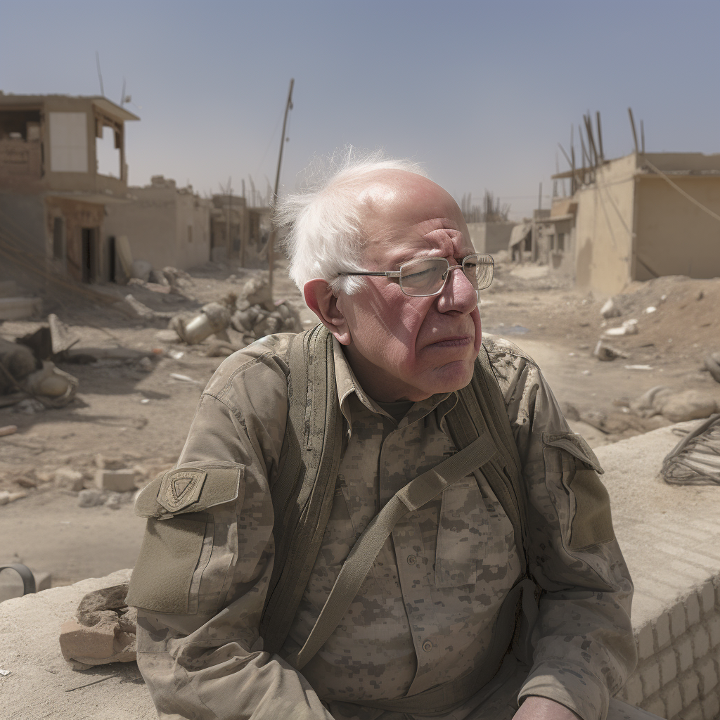 Bernie Sanders in Fallujah Photo