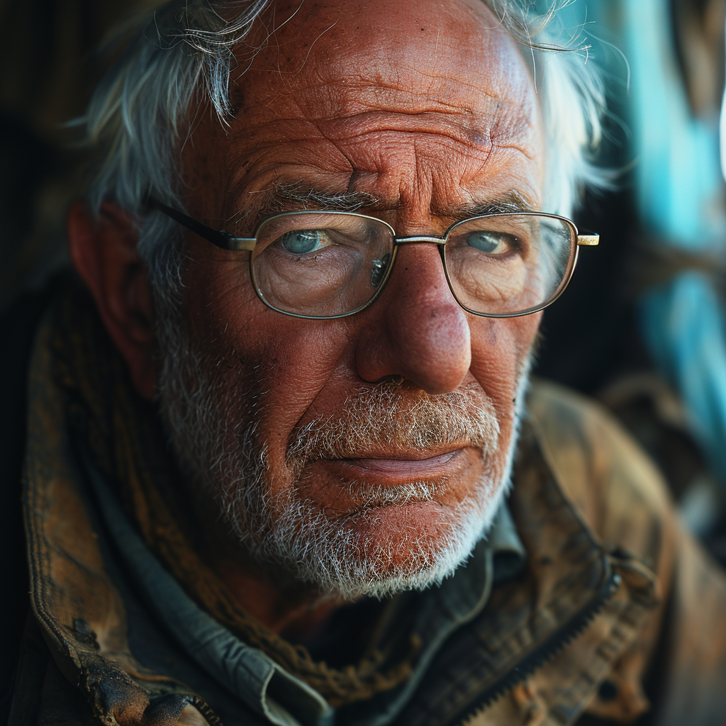 Photorealistic Bernie Sanders as Soldier in Iraq