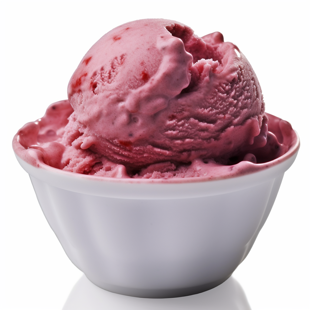 Delicious Berry Ice Cream Bowl