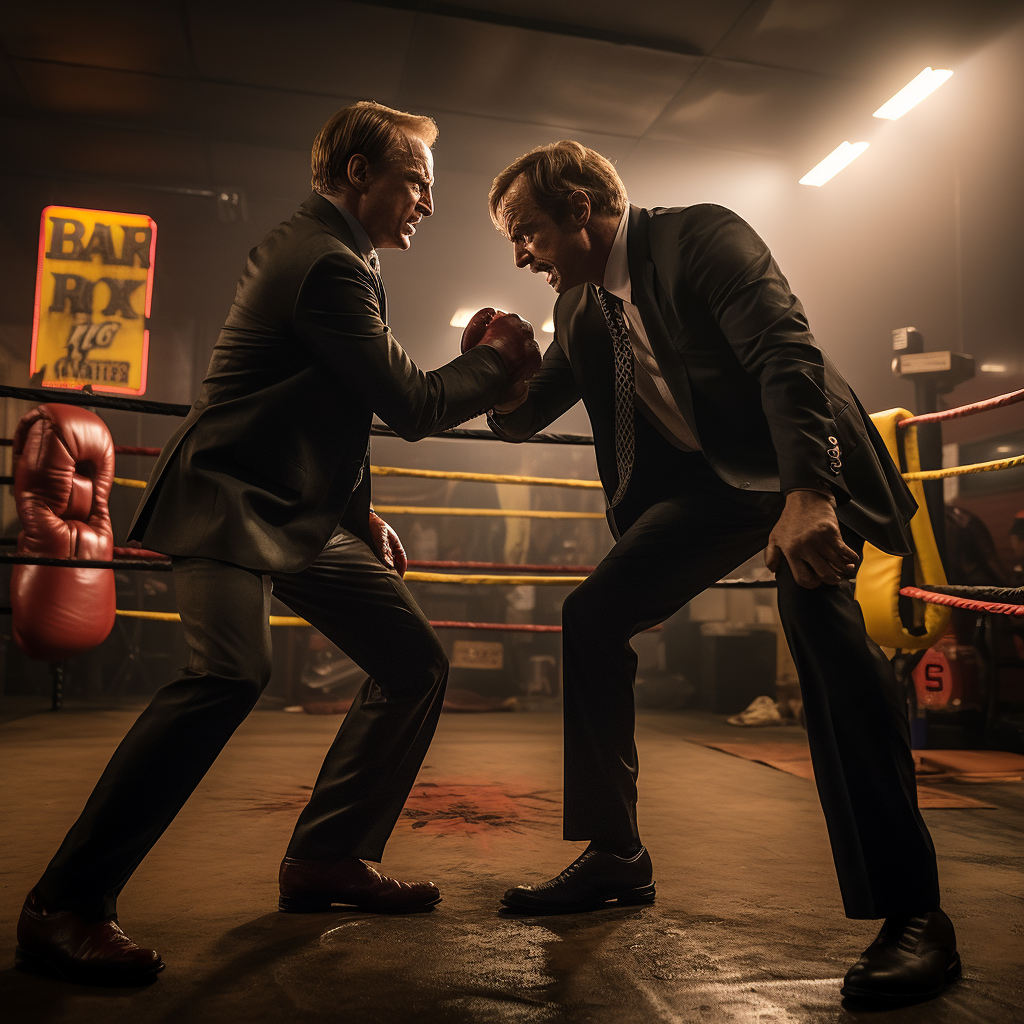 Better Call Saul and Elden Ring characters fighting