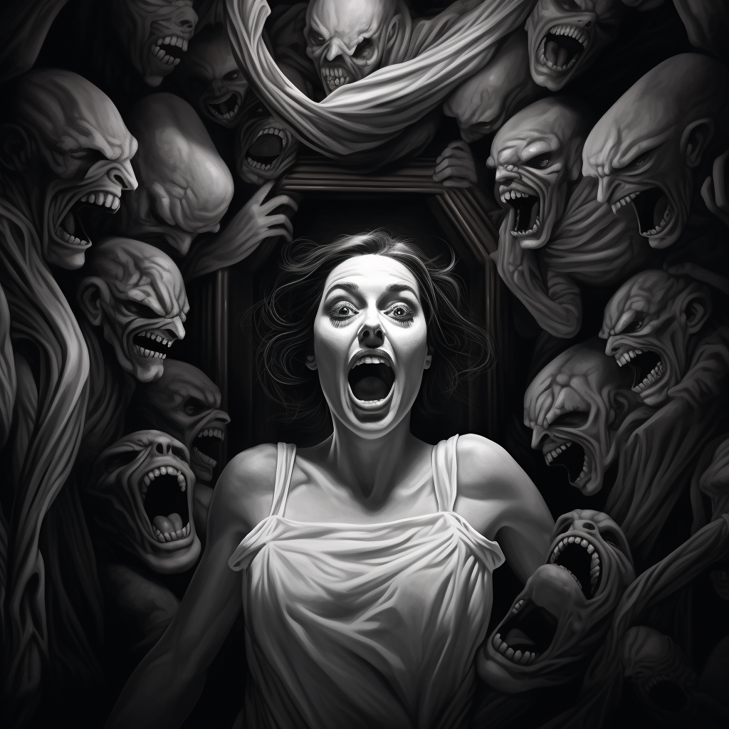 Black and white bevel horror movies