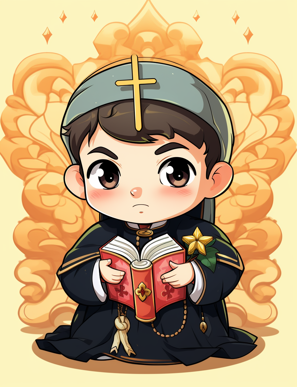 Cute Bible Character: Saint Thomas Aquinas