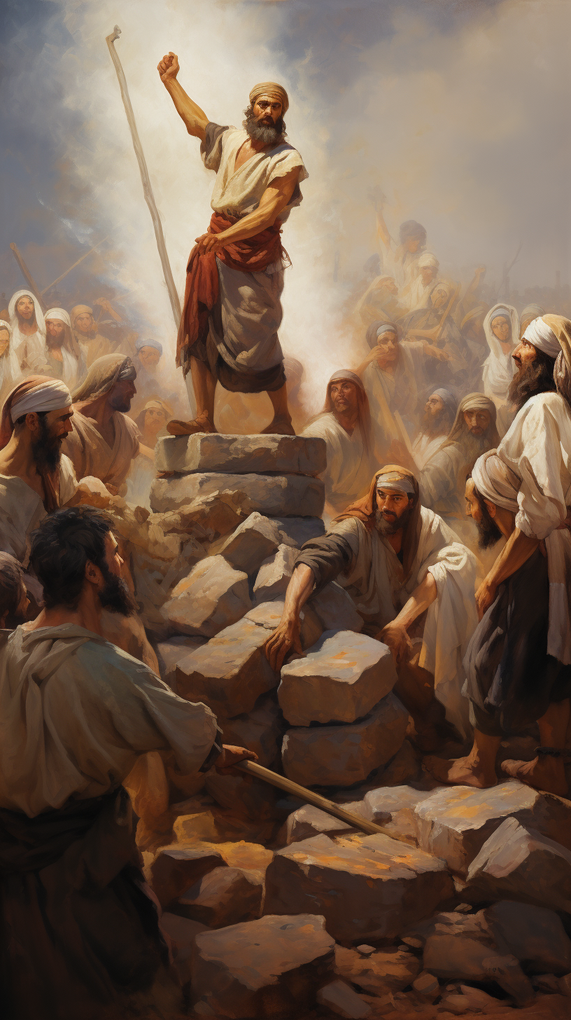 biblical times stoning mob