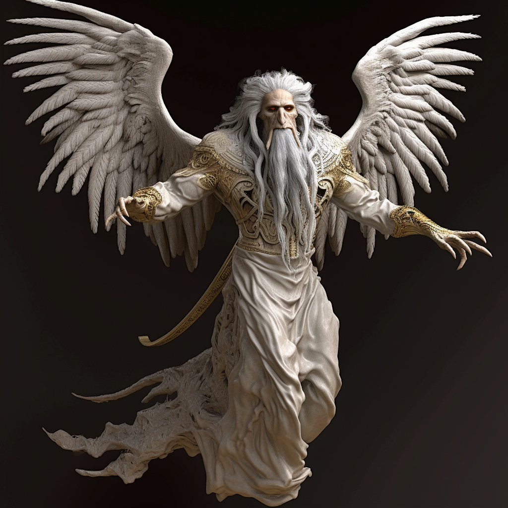 Biblically Accurate Seraphim Illustration