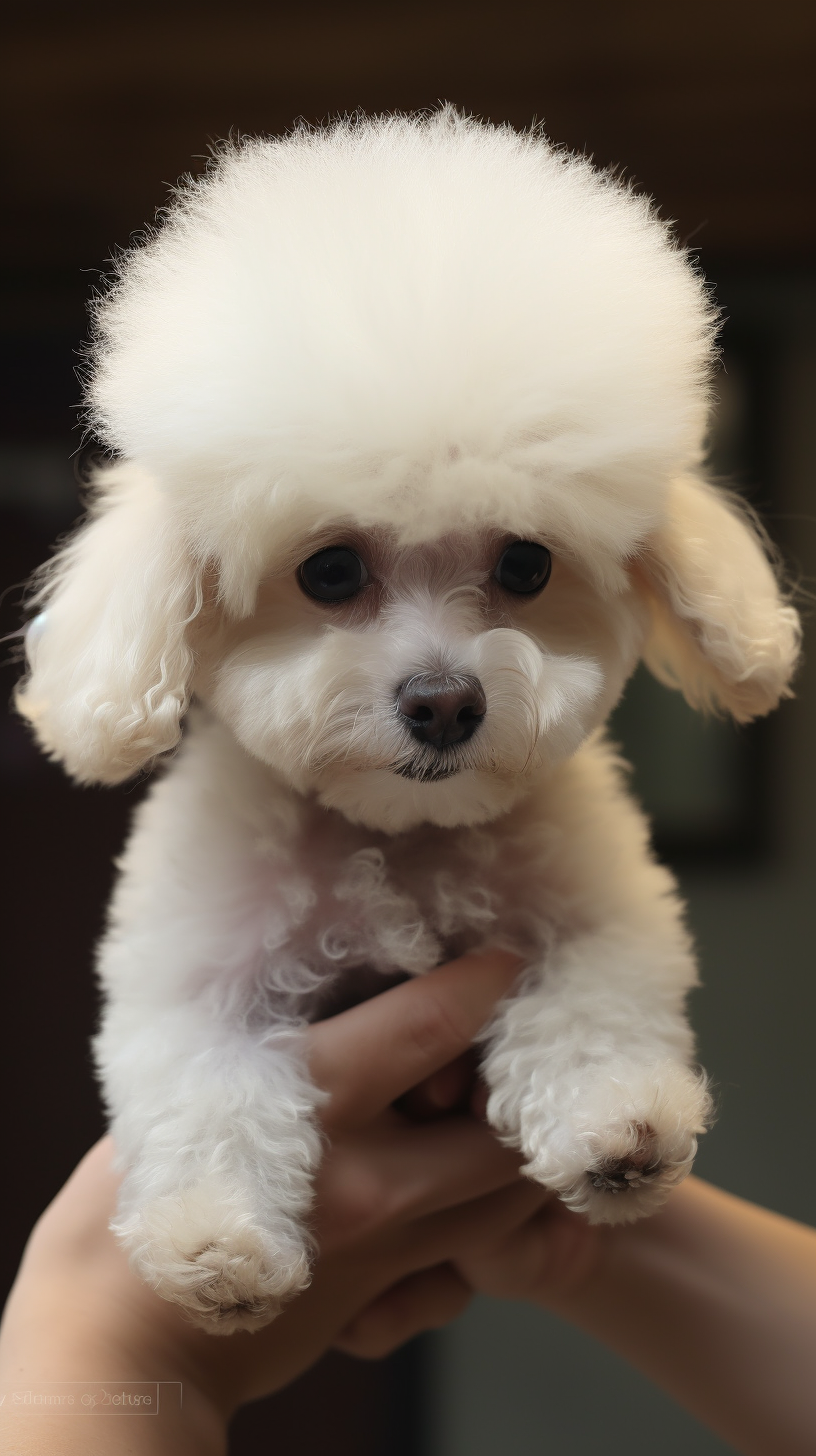 Bichon Frise playing with Schnauzer