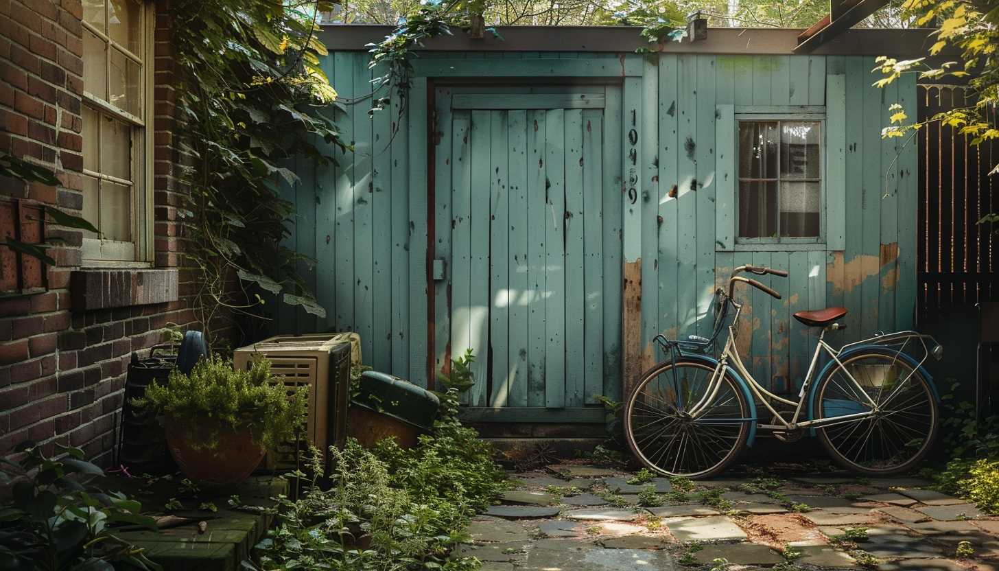 Bicycle in yard image