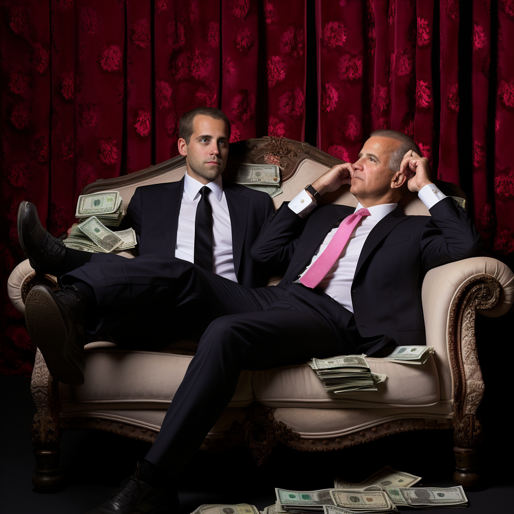 Joe and Hunter Biden relaxing on cash