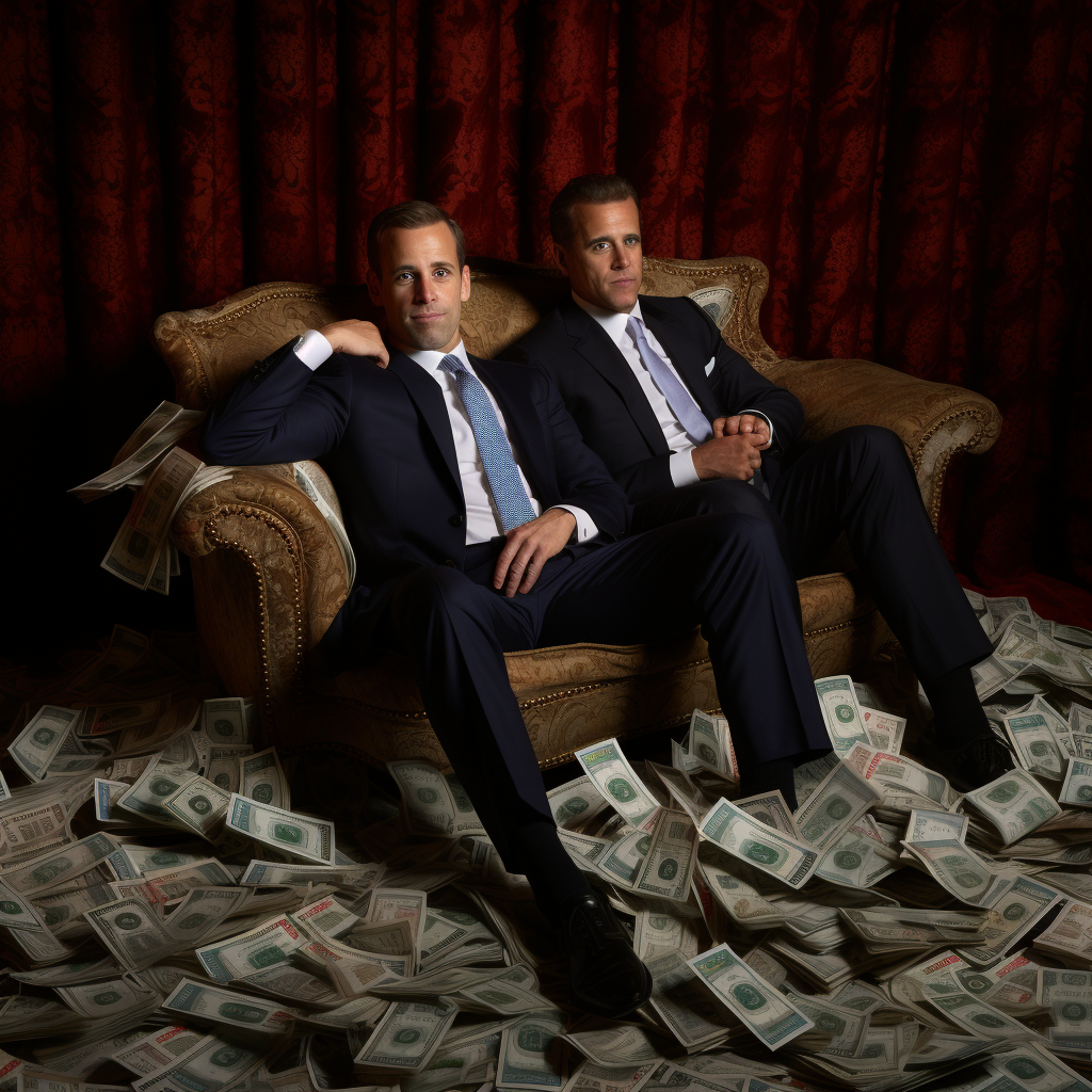 Joe and Hunter Biden enjoying a luxury lifestyle