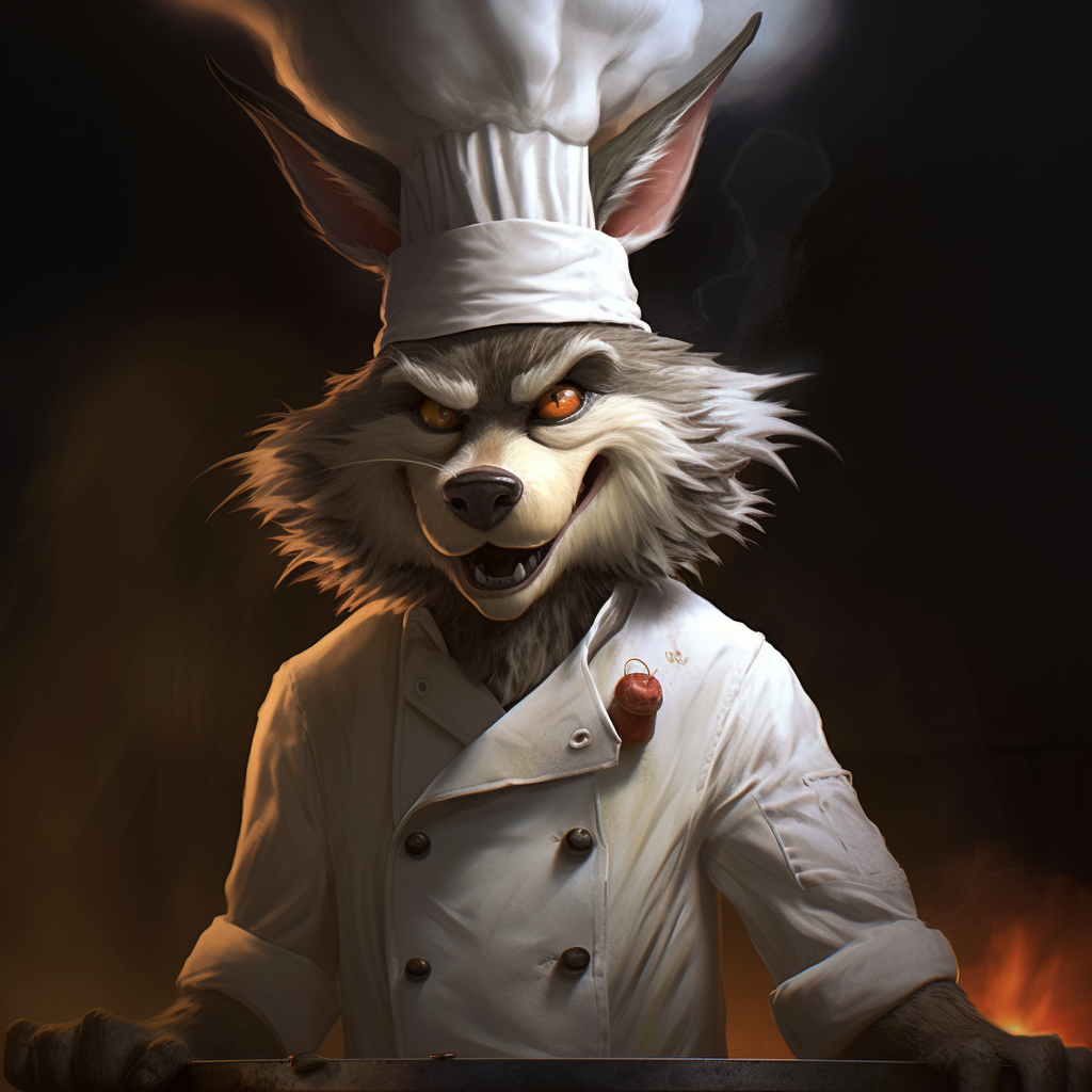 Big Bad Wolf Chef Hat