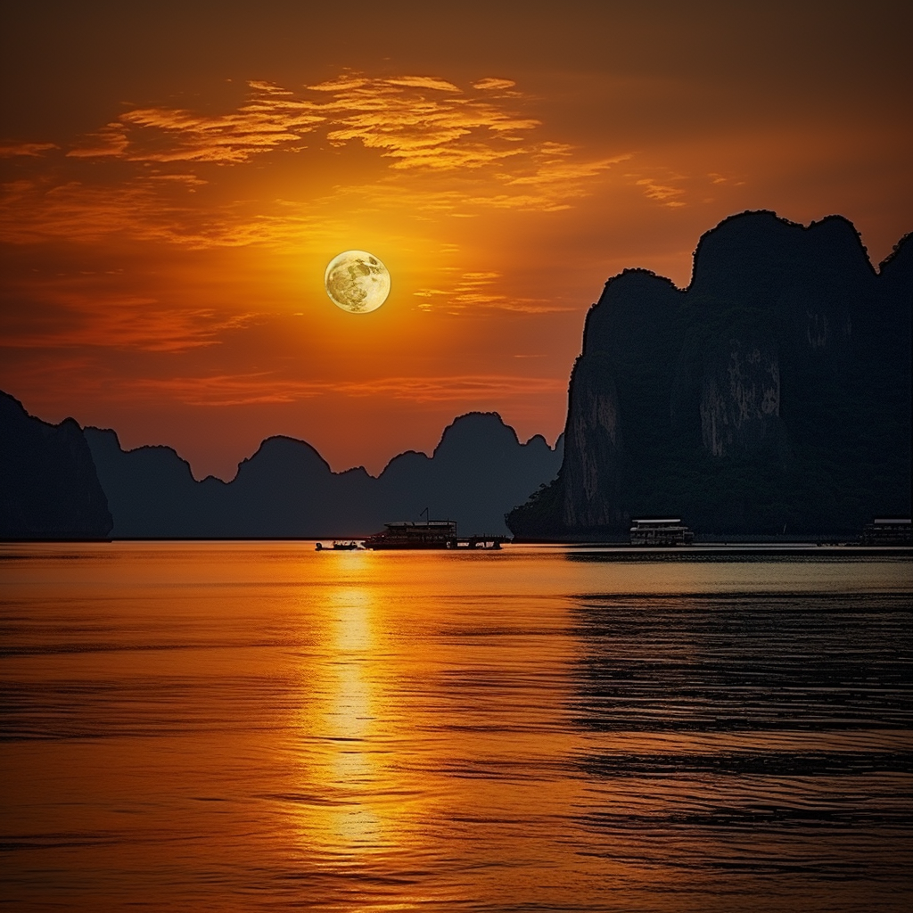 Full Moon at Phi Phi Island