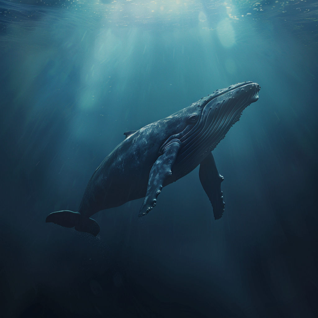 Big Whale Blue Ocean Realistic